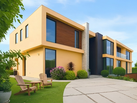 House facade painting - a solution for a new building or an older house.
