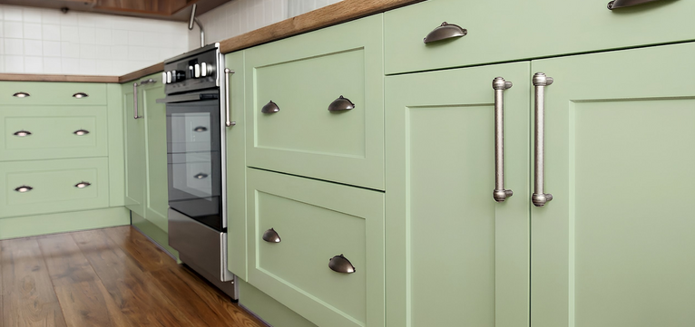A big transformation for a few crowns: Renovation of a kitchen unit without replacing the door